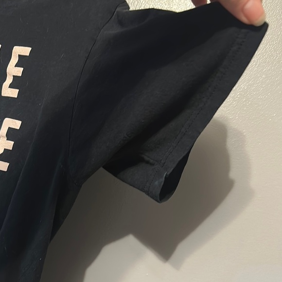 Adidas Black Three Stripe Life Tee Short Sleeve - Picture 4 of 8